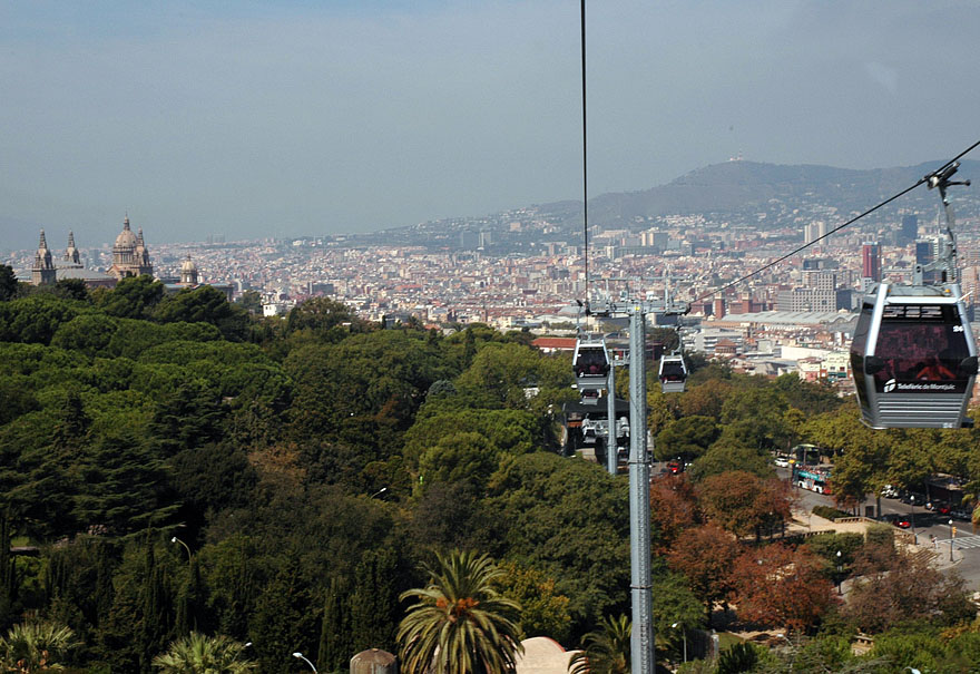 087 View from Montjuic Teleferic to MNAC